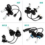 Oslamp H7 9005/HB3 9006/HB4 Hi-Lo Beam H4 Led Car Bulbs 6500K White CSP Chips 50W Headlight Kits Auto H11 Fog Lamps Fan-less S1