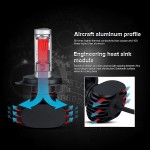 Oslamp H7 9005/HB3 9006/HB4 Hi-Lo Beam H4 Led Car Bulbs 6500K White CSP Chips 50W Headlight Kits Auto H11 Fog Lamps Fan-less S1