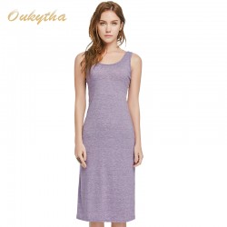 Oukytha 2017 Summer Style Long Dress Sexy Casual Women Vset Sleeveless Maxi Dress korea Fashion bodycon dress 3 Colors Q15210