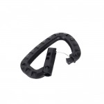 Outdoor Placstic D Shape Buckle Camping Climbing Carabiner D Shape Mountaineering Buckle Fast Hang Mini Buckle Hook