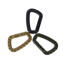 Outdoor Placstic D Shape Buckle Camping Climbing Carabiner D Shape Mountaineering Buckle Fast Hang Mini Buckle Hook