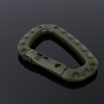 Outdoor Placstic D Shape Buckle Camping Climbing Carabiner D Shape Mountaineering Buckle Fast Hang Mini Buckle Hook