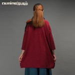 Outline Brand Women's Loose Tops O-neck Long-sleeve Pullover Outerwear Autumn Patchwork Vintage Women Casual ShirtL153Y011
