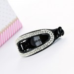 Oval Hair Claws Hair Accessories for Women Simple Hair Grip Arched Hair Clips Girls Ponytail Clamp Black/Brown HC396