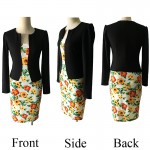 Oxiuly Plus Size 4XL Women Formal Faux Twinset Belted Tartan Floral Lace Plaid Office Wear Work Sheath Bodycon Pencil Dress