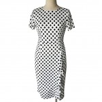 Oxiuly Women's Elegant Dot Tunic Short Sleeve Wear to Work Business Office Casual Sheath Bodycon Stretch Fitted Pencil Dress Oxiuly Women's Elegant Dot Tunic Short Sleeve Wear to Work Business Office Casual Sheath Bodycon Stretch Fitted Pencil Dress