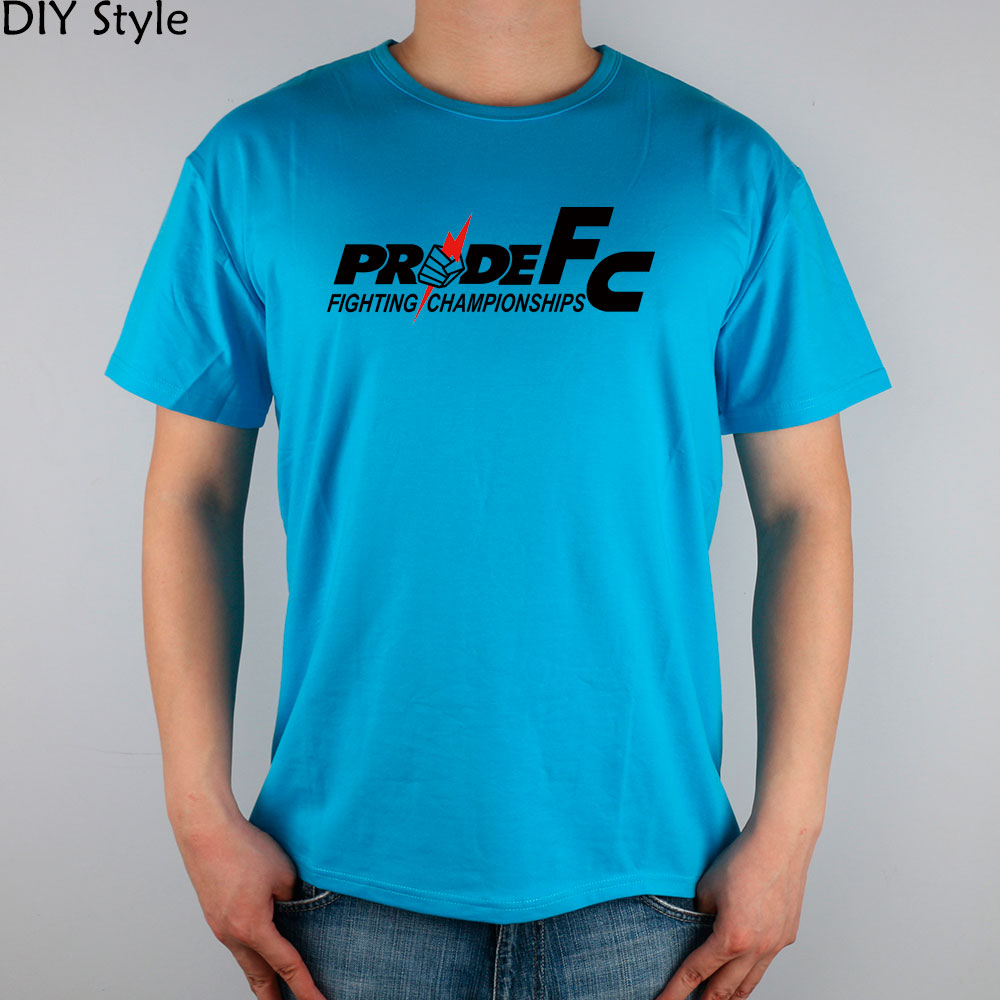 PRIDE FC MMA mixed martial fighting championships men Tshirt cotton Lycra top t shirt for men