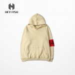 PROVERGOD Europe Autumn Mens Solid Pullover Hoodies Street Hip Hop Long Sleeve Hoody Sweatshirt Arm Warmers wear