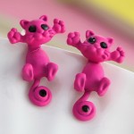 Pameng 12 style Fashion Colourful bijoux 3D Black eye Cute Small Cat Stud Earrings For Girl  Jewelry brincos
