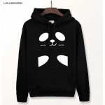 Panda Hoodies Men & Women Unisex Hooded Fleece Pullovers New 2017 Cute Kawaii Hoodie Free Shipping