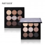 Party Queen New 9 Artist Shadow Palette Shimmer Matte Pigment Earth Color Eye Shadow Kit Naked Makeup Smooth Glitter Eyeshadow