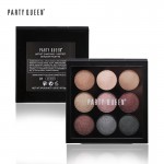 Party Queen New 9 Artist Shadow Palette Shimmer Matte Pigment Earth Color Eye Shadow Kit Naked Makeup Smooth Glitter Eyeshadow