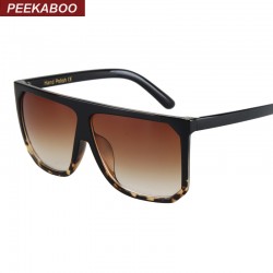 Peekaboo Black clear oversized square sunglasses women gradient 2016 summer style classic women sun glasses big square uv400