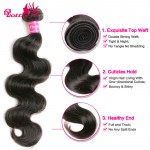 Peruvian Virgin Hair Body Wave 4 Bundle Deals 8A Peruvian Body Wave Human Hair Extensions Virgin Peruvian Hair Real Human Hair