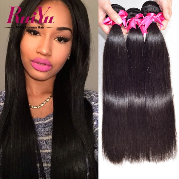 Peruvian Virgin Hair Straight 4 Bundle Deals Peruvian Straight Virgin Hair Bundles 7A Unprocessed Peruvian Hair Human Hair Weave