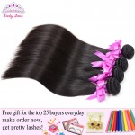 Peruvian Virgin Hair Straight 4 Bundles Deal Unprocessed Virgin Peruvian Straight Virgin Hair Human Hair Bundles 