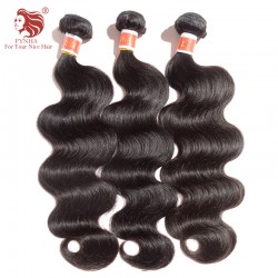 Peruvian virgin hair body wave 95-100g/pc 3pcs/lot with mix lengthes human hair weaves machine weft  for your nice hair