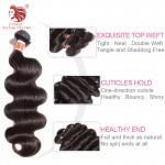 Peruvian virgin hair body wave 95-100g/pc 3pcs/lot with mix lengthes human hair weaves machine weft  for your nice hair