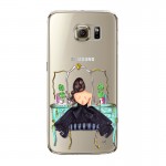 Phone Case for Samsung Galaxy S5 S6 S6Edge S6Edge+ S7 S7edge Cover Soft Silicon Painted Fashion Shopping Girl Mobile Phone Bag