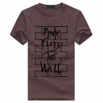 Pink Floyd The Wall Casual Fitness Men's T-Shirts Cotton O Neck Summer Style Fashion Hip hop tshirt homme plus size black tops