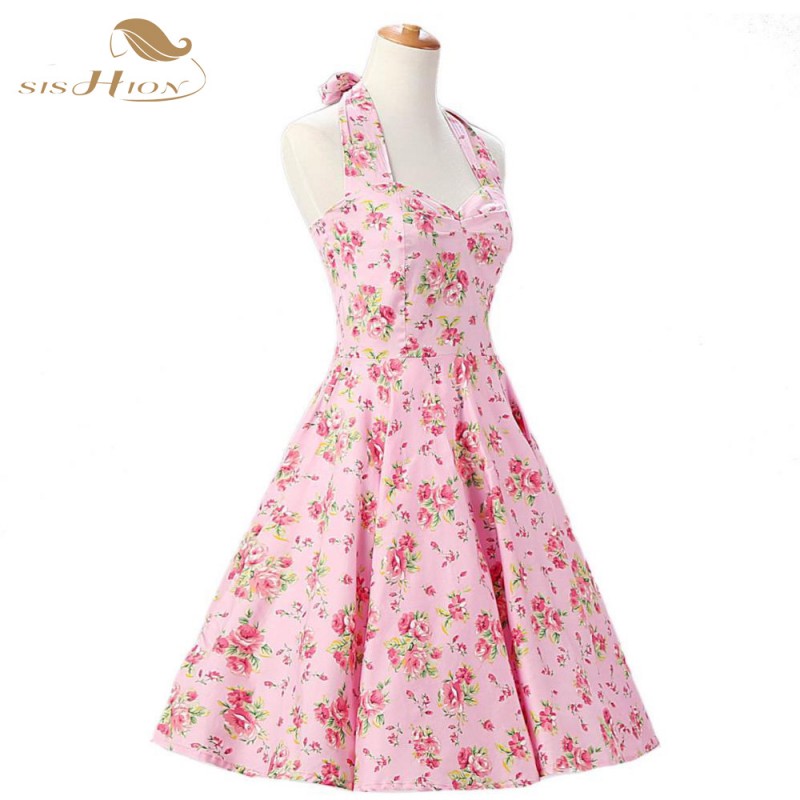 rockabilly floral dress