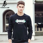 Pioneer Camp 2017 Spring Hoodies men brand clothing fashion casual male thin hoodies sweatshirt black white top quality 611904