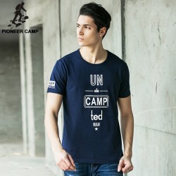 Pioneer Camp 2017 Summer Style Printed Brand Tshirt Cotton Fitness T Shirt Men Camiseta O-Neck  Clothing Plus Size 3Xl 622054