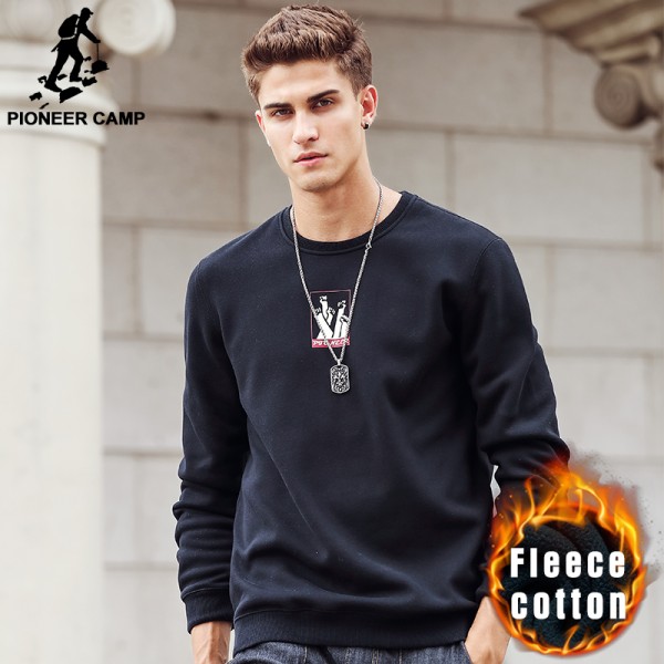 Pioneer Camp 2017 new 100% cotton Mens Sweatshirt Men hoodie hoodies Hip hop street wear Pullover Male brand clothing 699061