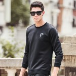 Pioneer Camp 2017 new black sweatshirts men brand clothing top quality men hoodies fashion casual solid cool soft hoodies 699064