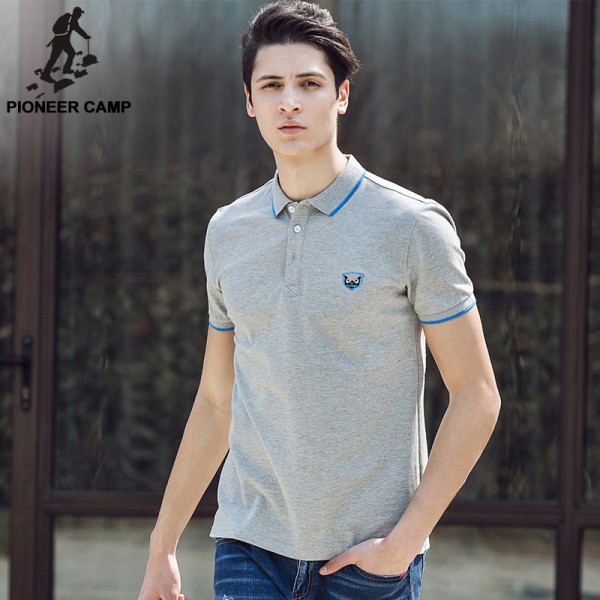 Pioneer Camp 2017 new summer men polo shirt cotton short sleeve  shirts  jerseys brand clothing 677031