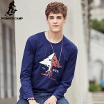 Pioneer Camp Long Sleeve T-shirt men Environmental Friendly Print T Shirt male Casual fashion Tshirt Brand-Clothing 699007