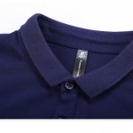 Pioneer Camp Men 100% Cotton Polo Shirt Contrast Color Patchwork Brand Clothing Striped Polo Homme Fitness Camisa Polo 622060