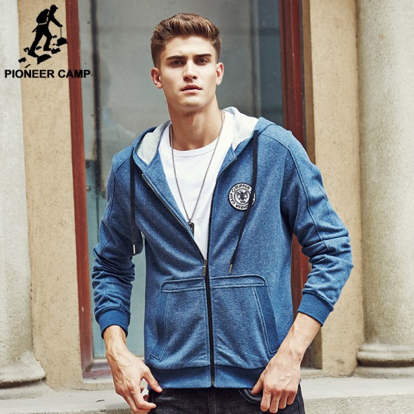 Pioneer Camp Men's Hoodie brand clothing Fashion Casual Men Hooded Jacket Mens autumn Coat Casual Jackts Male Sweatshirts 699024