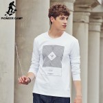 Pioneer Camp Mens T Shirts Fashion 2017 Brand-Clothing Long Sleeve T-Shirt male Fitness Casual Clothing Street Printed 699034