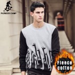 Pioneer Camp New  autumn winter hoodies men brand clothing warm fleece male sweatshirts casual printed hoodies for men 622178