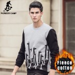 Pioneer Camp New  autumn winter hoodies men brand clothing warm fleece male sweatshirts casual printed hoodies for men 622178