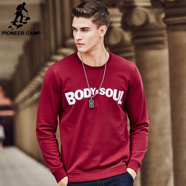 Pioneer Camp New arrival autumn spring brand hoodies men top quality fashion hip hop men hoodies casual male sweatshirts 699121