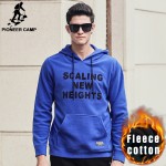 Pioneer Camp New men hoodie hoodies brand male thicken fleece hoodies fashion autumn winter warm men hoodies sweatshirts 622172