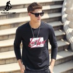 Pioneer Camp T Shirt Men Long Sleeve 2017 New Spring Brand Clothing high quality Round Neck Graffiti male Tshirt 677105