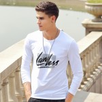 Pioneer Camp T Shirt Men Long Sleeve 2017 New Spring Brand Clothing high quality Round Neck Graffiti male Tshirt 677105