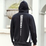 Pioneer Camp brand clothing Spring winter fleece hoodie hoodies men top quality fashion male black zipper sweatshirts 699023