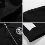 Pioneer Camp brand clothing Spring winter fleece hoodie hoodies men top quality fashion male black zipper sweatshirts 699023