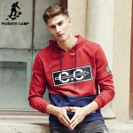 Pioneer Camp brand clothing red hoodie hoodies men high quality fashion male sweatshirts casual printed men hoodies 622150
