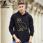 Pioneer Camp hooded Hoodies men autumn Winter fashion men hoodies casual 100%cotton thicken fleece warm male sweatshirt 677098