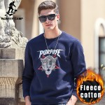 Pioneer Camp men thick fleece hoodies Spring Winter 100% cotton brand clothing High quality warm male Casual Sweatshirt 699066