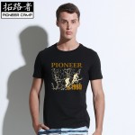 Pioneer Camp new 2017 fashion men t shirt brand clothing o-neck  adolescent male T-shirt  plus size short sleeve cotton Tshirt