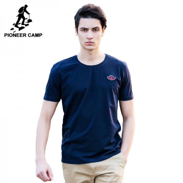 Pioneer Camp new T shirt men brand-clothing fashion men t-shirt elastic summer style breathable men tshirt grey blue white black