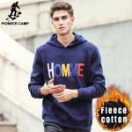 Pioneer Camp new arrival printed men hoodies autumn winter brand-clothing male fashion hoodie sweatshirts casual for men 677094