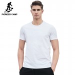 Pioneer Camp t shirt men brand clothing summer solid t-shirt male casual tshirt fashion mens short sleeve plus size 4XL