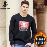 Pioneer Camp thick warm hoodies men brand clothing spider design autumn winter male hoodies quality men fleece sweatshirt 699122